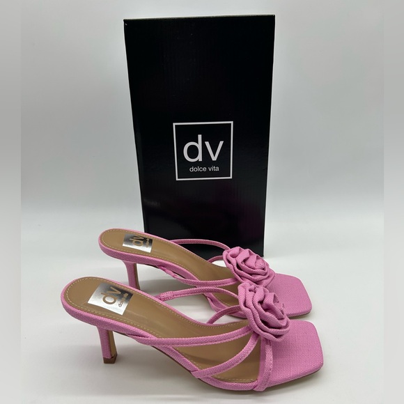 Dolce Vita Zelly Pink Strappy Mule Sandals | Open Back | Size 8M | New with Box - Picture 10 of 10